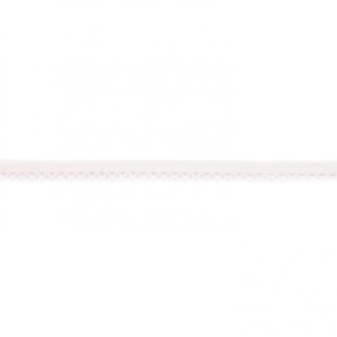 Baumwoll Schrägband Häkelborte uni creme Meterware Breite: 1,5cm