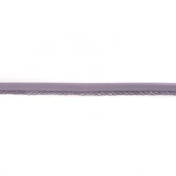 Baumwoll Schrägband Häkelborte uni anthrazit Meterware Breite: 1,5cm