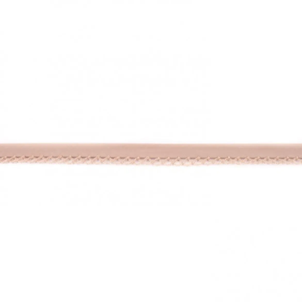 Baumwoll Schrägband Häkelborte uni hellbraun Meterware Breite: 1,5cm