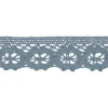 Baumwoll-Spitze Häkelspitze Meterware blau Breite: 30mm