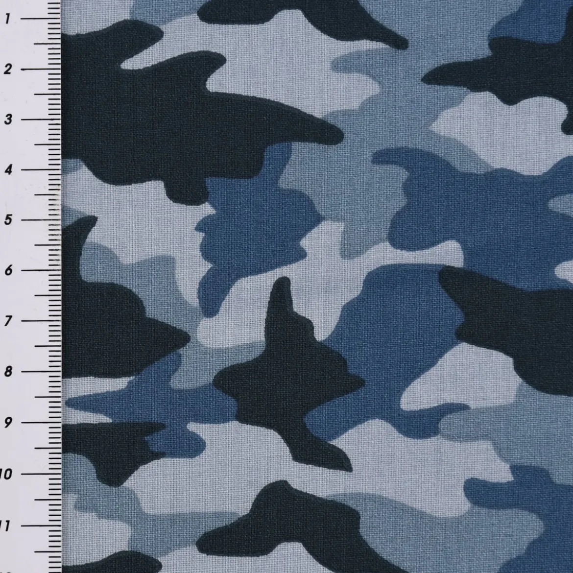 Baumwollstoff ARMY Camouflage Tarnmotiv blau 1,50m Breite
