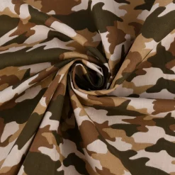 Baumwollstoff ARMY Camouflage Tarnmotiv beige braun 1,50m Breite