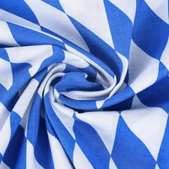 Baumwollstoff Bayernraute Bayrisch Raute groß blau weiß 1,4m Breite