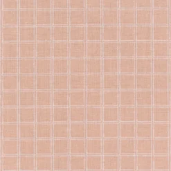 Baumwollstoff beschichtet Tischdeckenstoff Enduit Gitter Karo skin beige 1,45m Breite