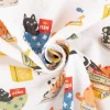Baumwollstoff Cats Life Katzen weiß bunt 1,40m Breite