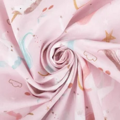 Baumwollstoff Coline Einhorn nude-rosé 1,47m Breite