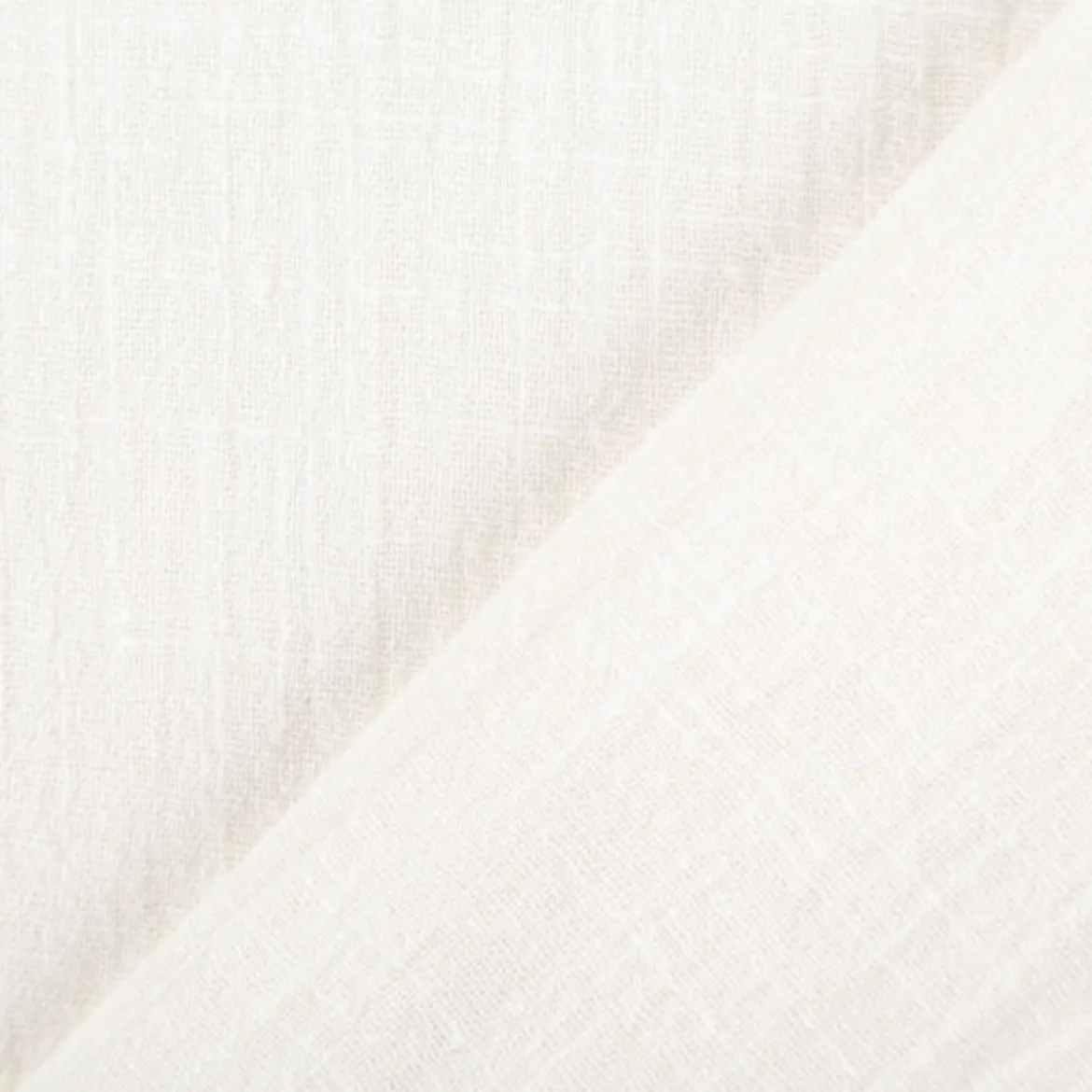 Baumwollstoff Cotton Slub washed ecru 1,30m Breite