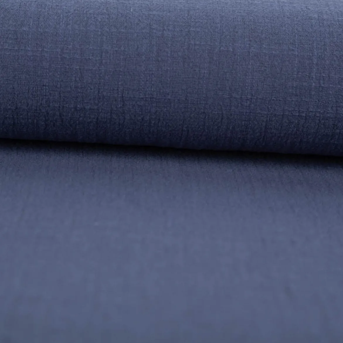 Baumwollstoff Cotton Slub washed jeansblau 1,30m Breite