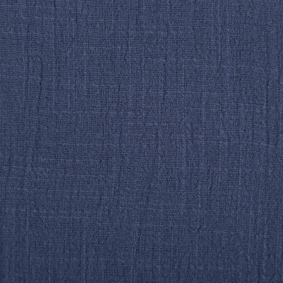Baumwollstoff Cotton Slub washed jeansblau 1,30m Breite