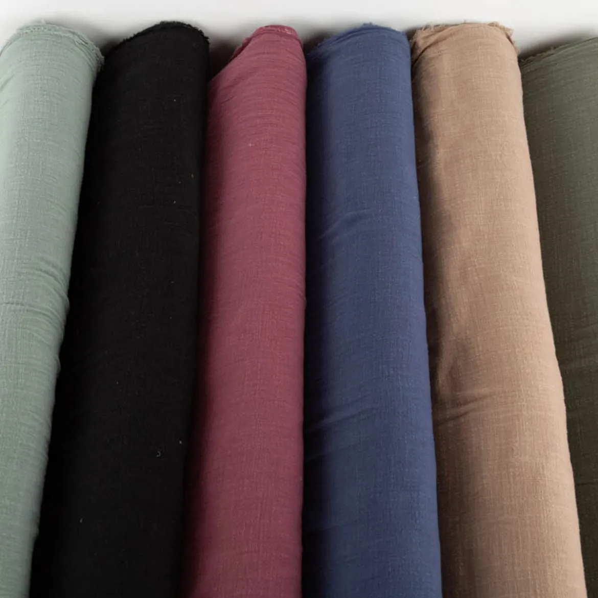 Baumwollstoff Cotton Slub washed sand 1,30m Breite