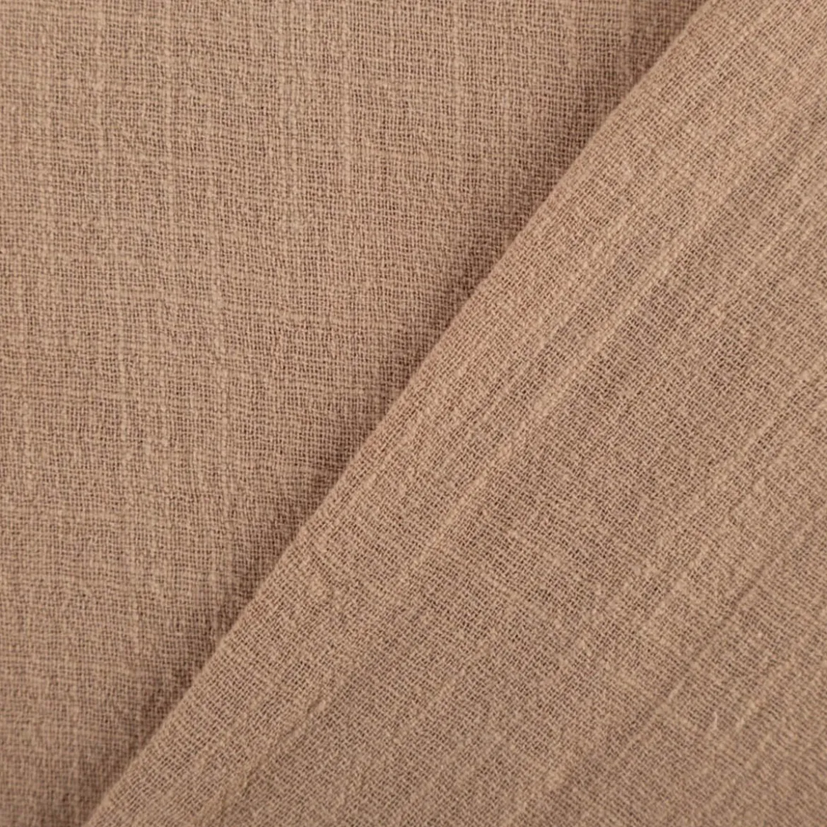 Baumwollstoff Cotton Slub washed sand 1,30m Breite