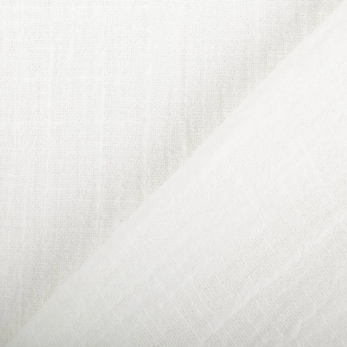 Baumwollstoff Cotton Slub washed off-white 1,30m Breite