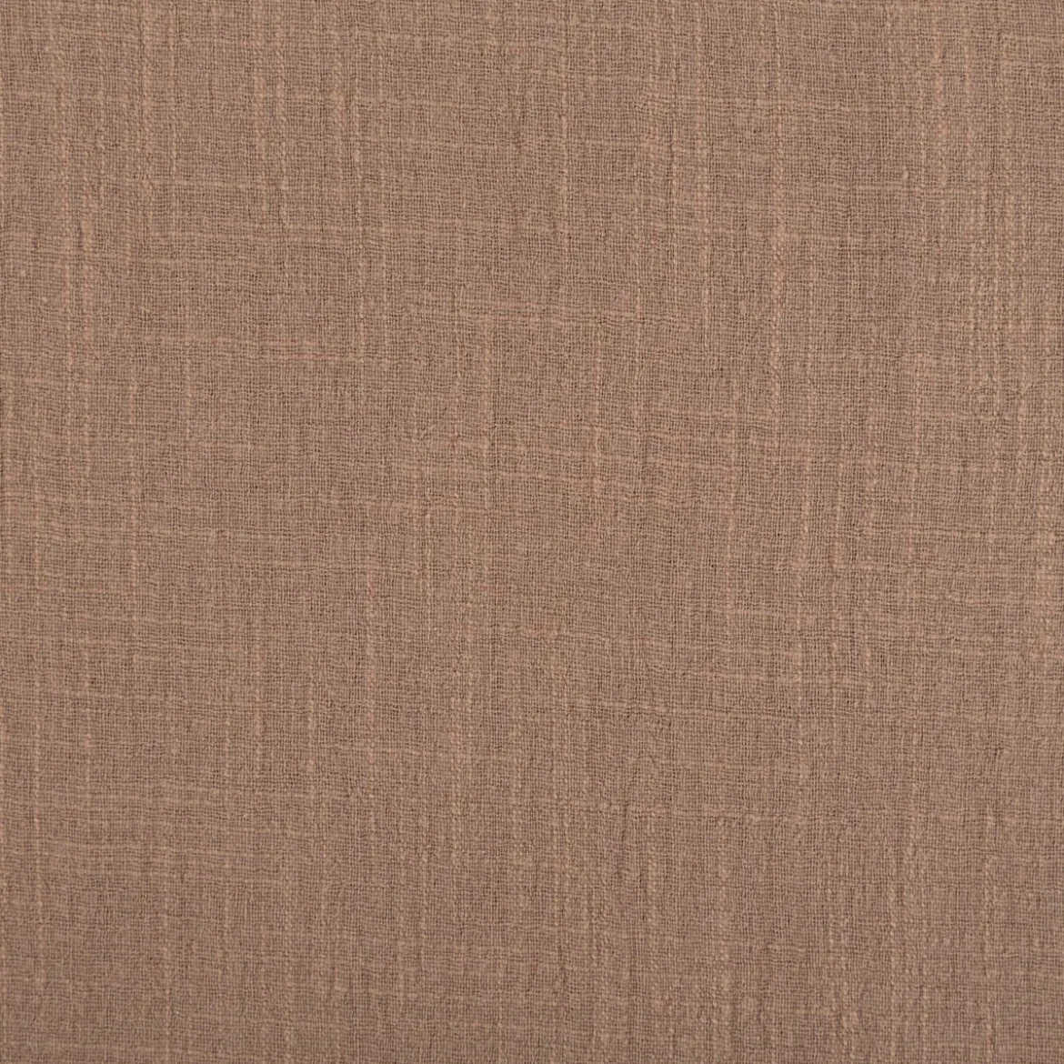 Baumwollstoff Cotton Slub washed taupe-braun 1,30m Breite