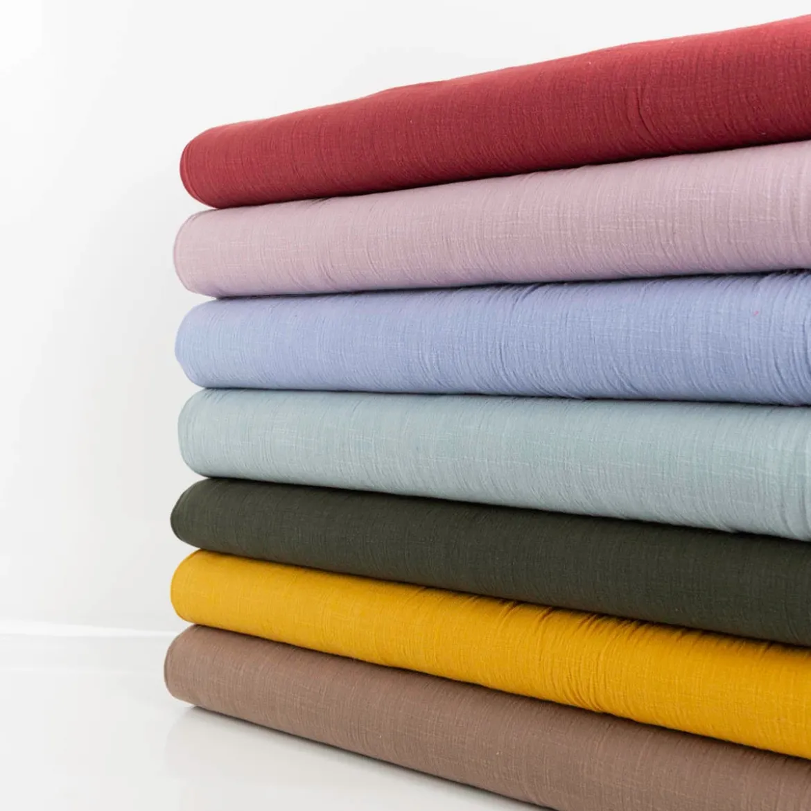Baumwollstoff Cotton Slub washed violett 1,30m Breite