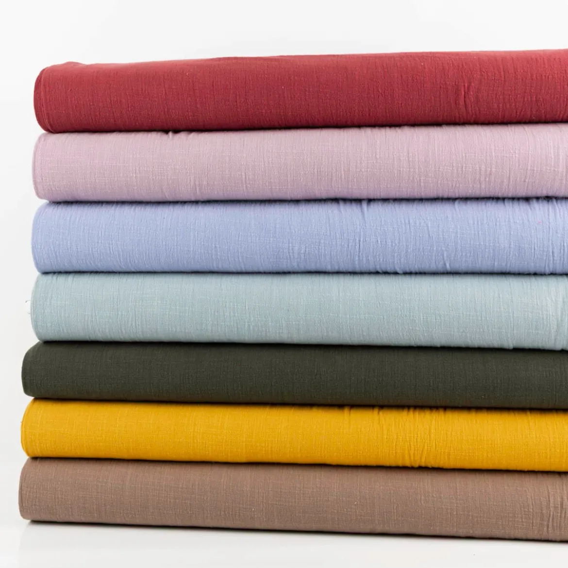 Baumwollstoff Cotton Slub washed violett 1,30m Breite