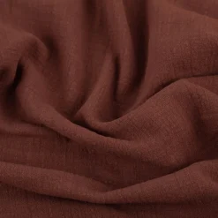 Baumwollstoff Cotton Slub washed rot 1,30m Breite