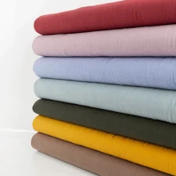Baumwollstoff Cotton Slub washed army-grün 1,30m Breite