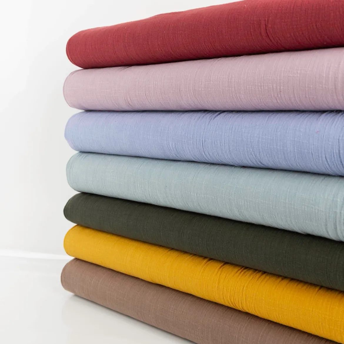 Baumwollstoff Cotton Slub washed army-grün 1,30m Breite
