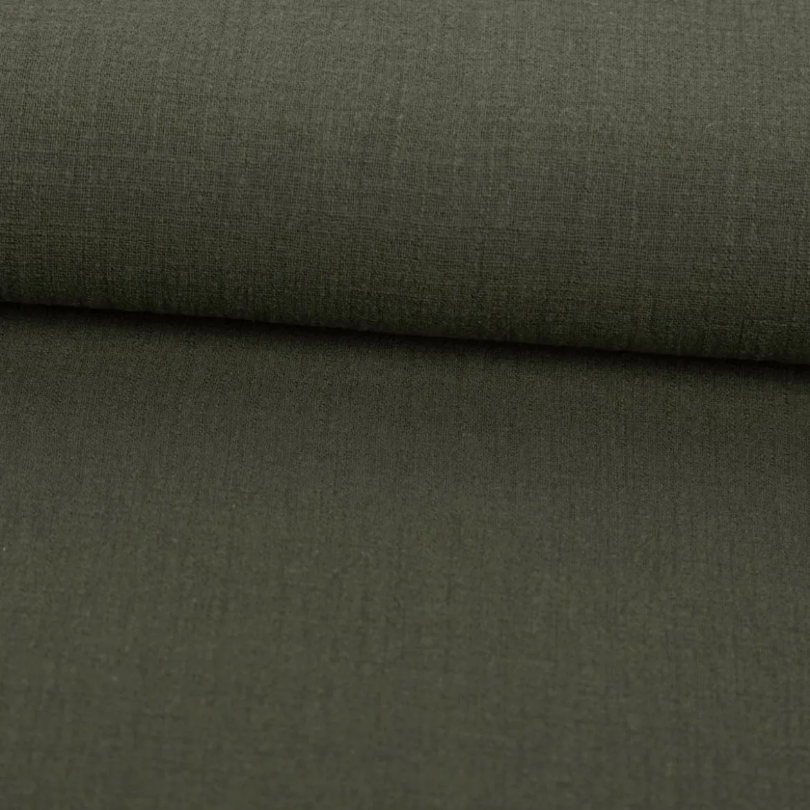 Baumwollstoff Cotton Slub washed army-grün 1,30m Breite