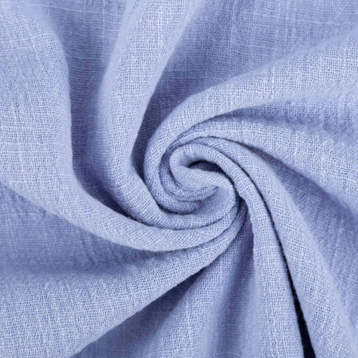 Baumwollstoff Cotton Slub washed lavendel-blau1,30m Breite