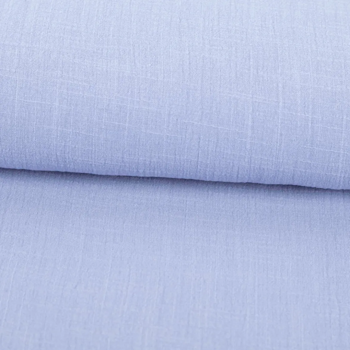 Baumwollstoff Cotton Slub washed lavendel-blau1,30m Breite
