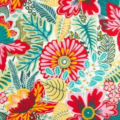 Baumwollstoff Cretonne Kiribati Blumen bunt 1,60m Breite