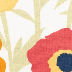 Baumwollstoff Cretonne Selma Blumen weiß bunt 1,60m Breite