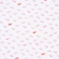 Baumwollstoff DEAR Feder Pusteblume Samen weiß beige rosa rosegold Glitzer 1,5m Breite