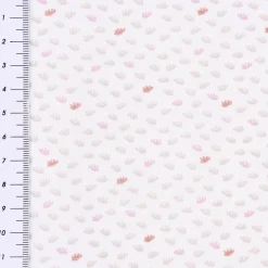 Baumwollstoff DEAR Feder Pusteblume Samen weiß beige rosa rosegold Glitzer 1,5m Breite