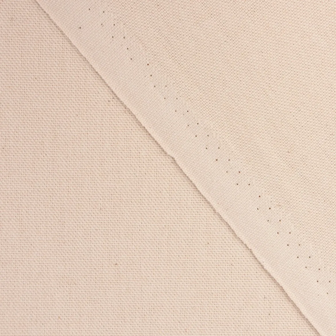 Baumwollstoff Dekostoff Canvas Teflon Tischwäschestoff uni beige 2,8m Breite