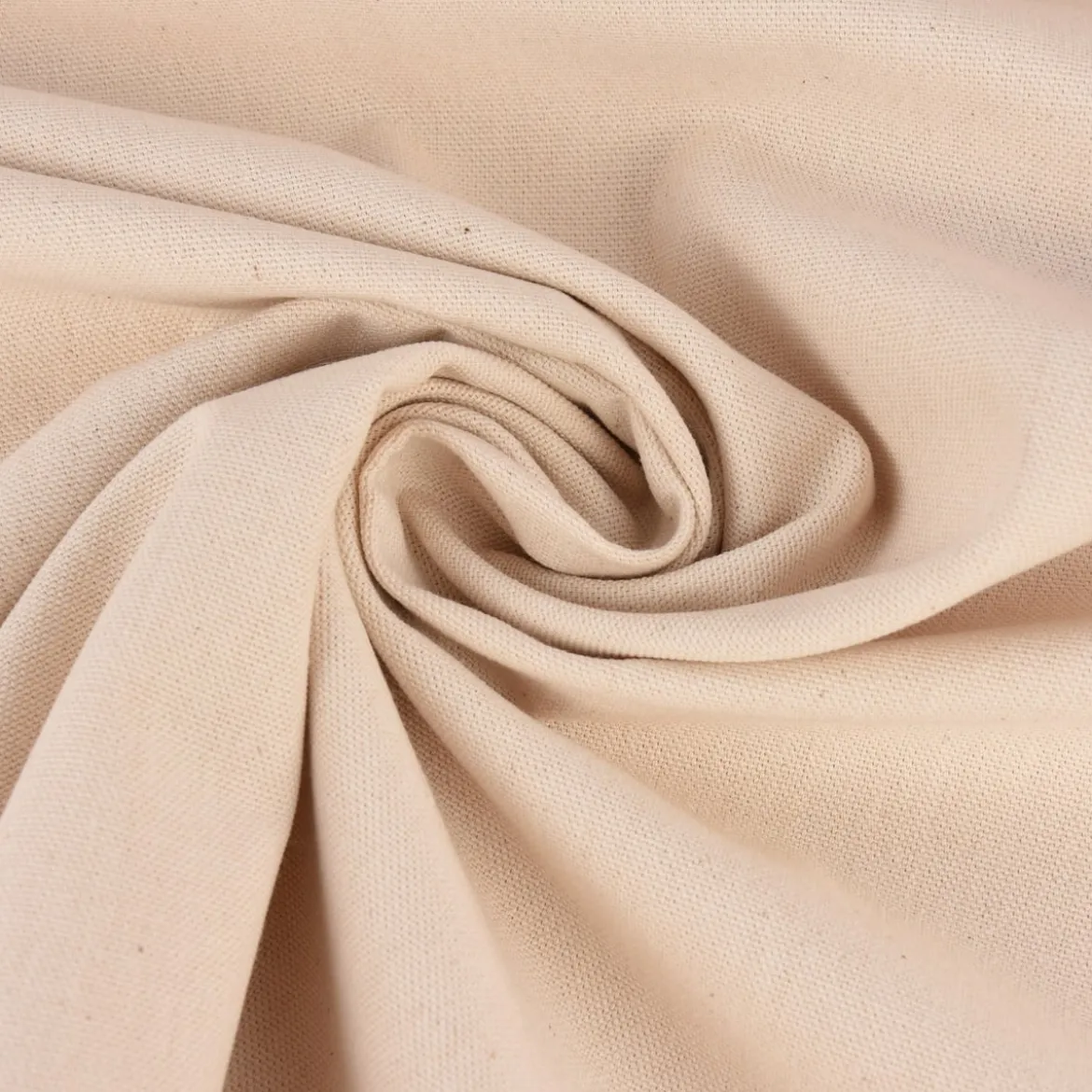 Baumwollstoff Dekostoff Canvas Teflon Tischwäschestoff uni beige 2,8m Breite