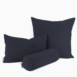 Baumwollstoff Dekostoff Canvas einfarbig navy 1,4m Breite