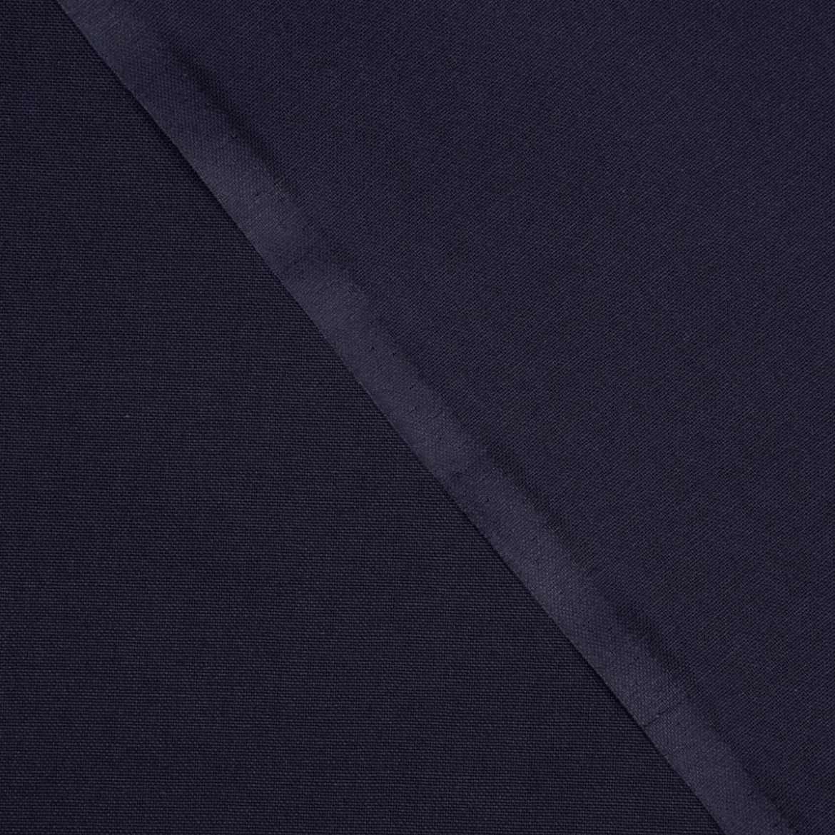 Baumwollstoff Dekostoff Canvas einfarbig navy 1,4m Breite