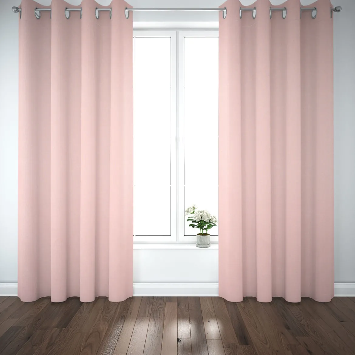 Baumwollstoff Dekostoff Canvas einfarbig rosa 1,4m Breite