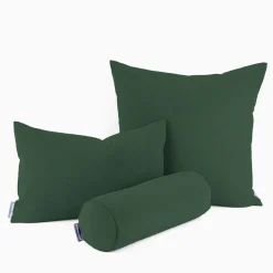 Baumwollstoff Dekostoff Canvas einfarbig dunkelgrün 1,4m Breite