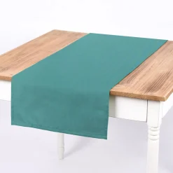 Baumwollstoff Dekostoff Canvas einfarbig hellpetrol 1,4m Breite
