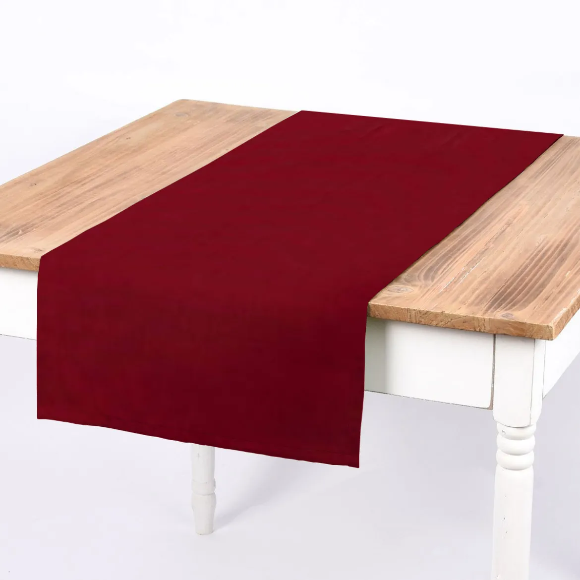 Baumwollstoff Dekostoff Canvas einfarbig bordeaux 1,4m Breite