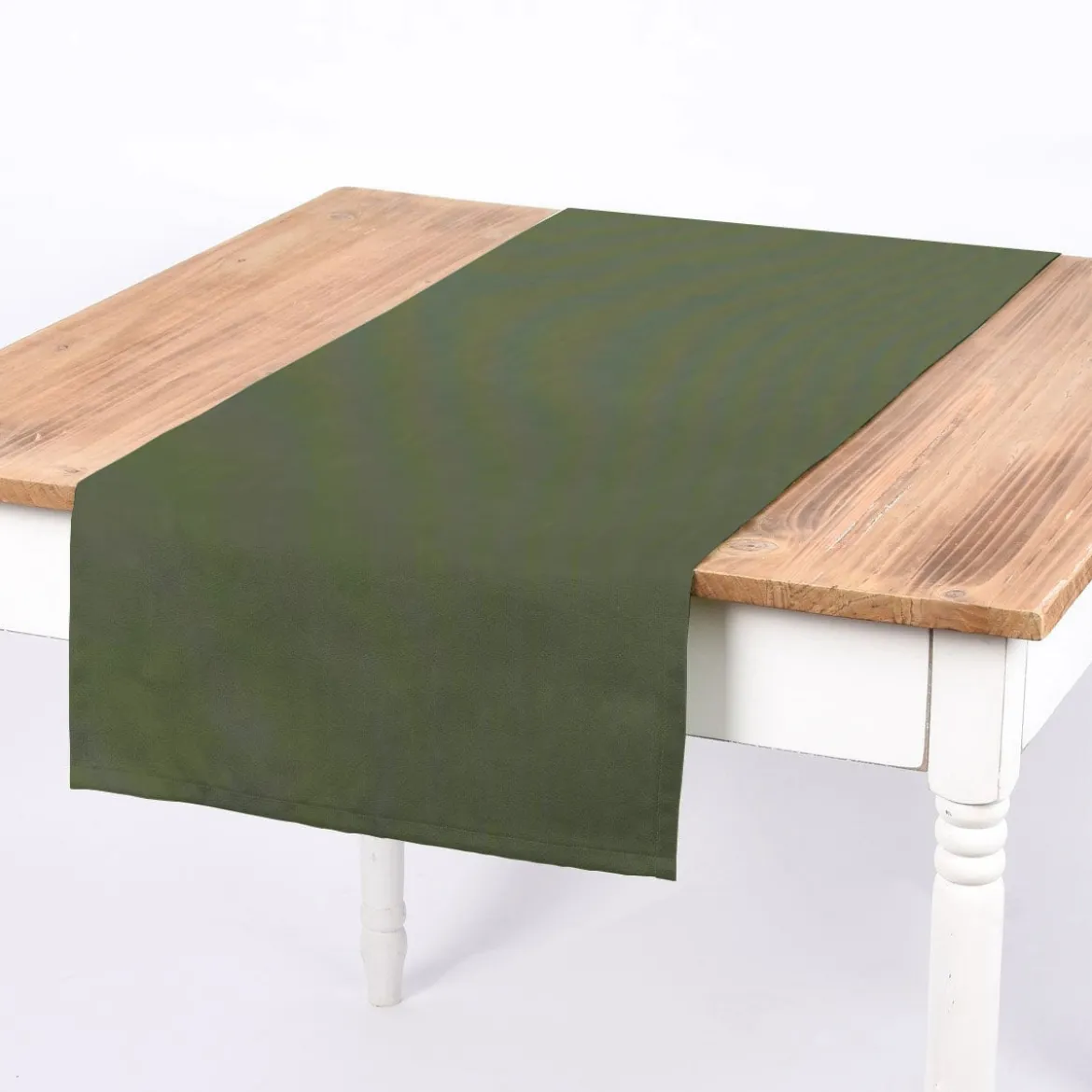 Baumwollstoff Dekostoff Canvas einfarbig oliv 1,4m Breite
