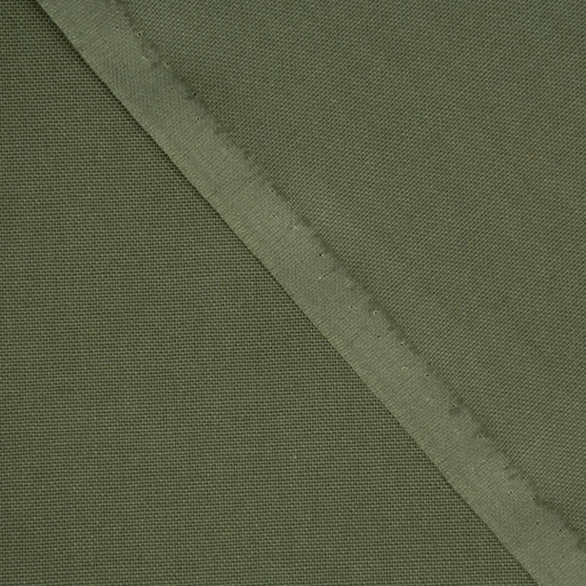 Baumwollstoff Dekostoff Canvas einfarbig oliv 1,4m Breite