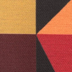Baumwollstoff Dekostoff Halbpanama Geometrie Formen schwarz bunt 1,40m Breite