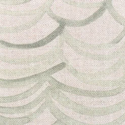 Baumwollstoff Dekostoff Halbpanama Digitaldruck Leinenlook Wellen natur grün 1,40m Breite