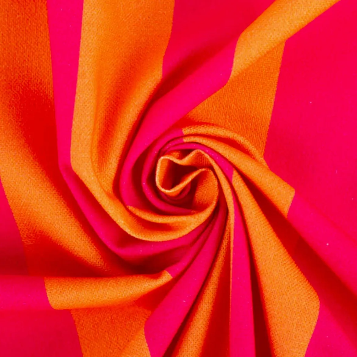 Baumwollstoff Dekostoff Halbpanama Digitaldruck Joyful Basic Stripe pink orange 1,40m Breite