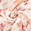 Baumwollstoff Dekostoff Halbpanama Digitaldruck Aquarell Blumen weiß mauve 1,40m Breite