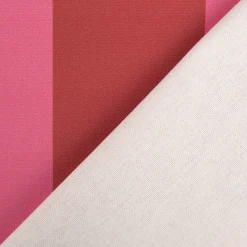 Baumwollstoff Dekostoff Halbpanama Digitaldruck Streifen pink rot 1,40m Breite