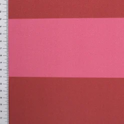 Baumwollstoff Dekostoff Halbpanama Digitaldruck Streifen pink rot 1,40m Breite