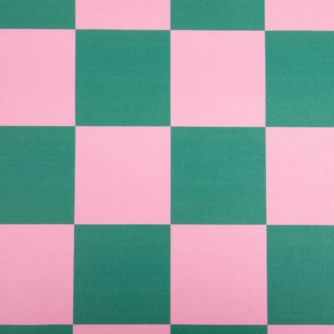 Baumwollstoff Dekostoff Halbpanama Digitaldruck Karo 10x10cm pink dunkelgrün 1,40m Breite