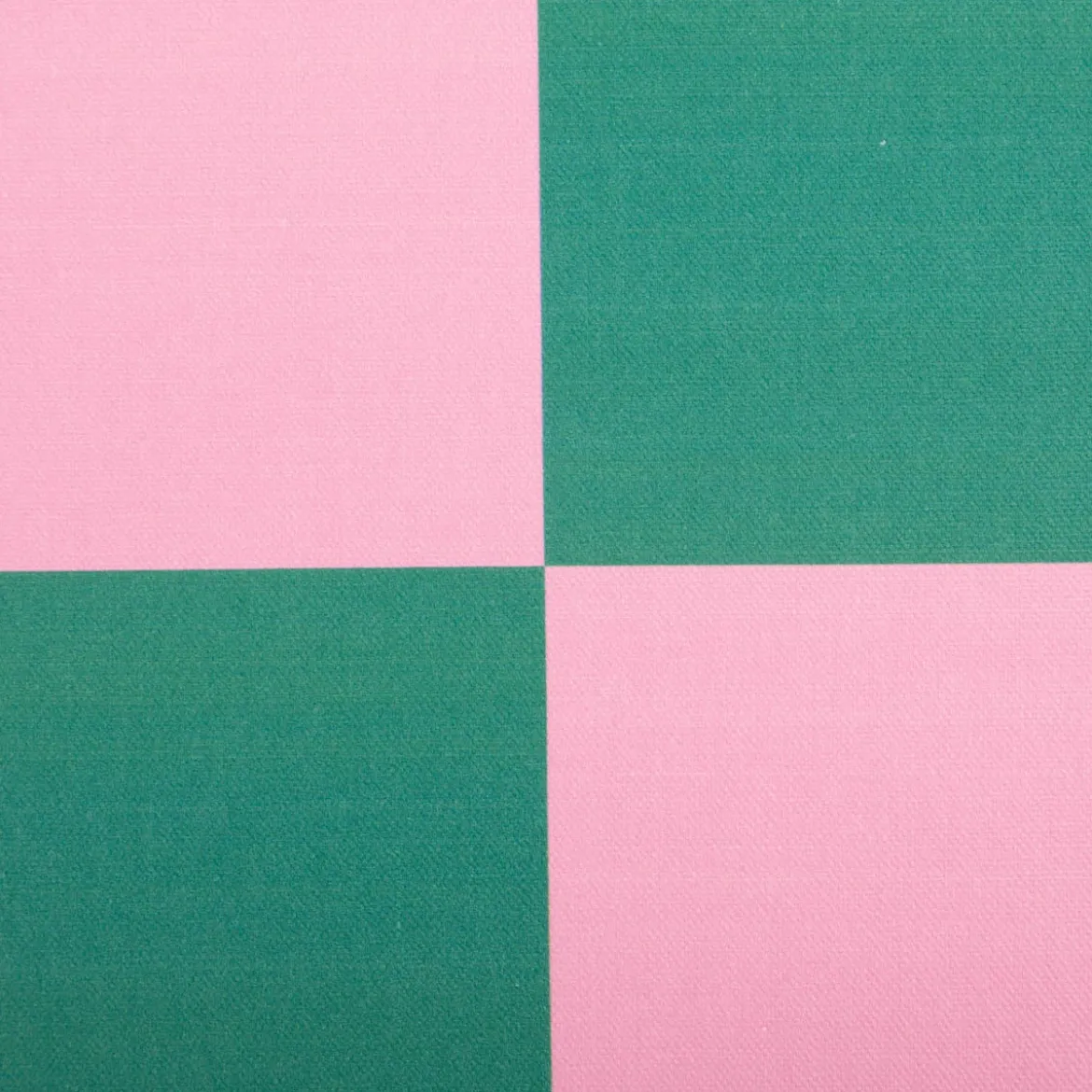 Baumwollstoff Dekostoff Halbpanama Digitaldruck Karo 10x10cm pink dunkelgrün 1,40m Breite