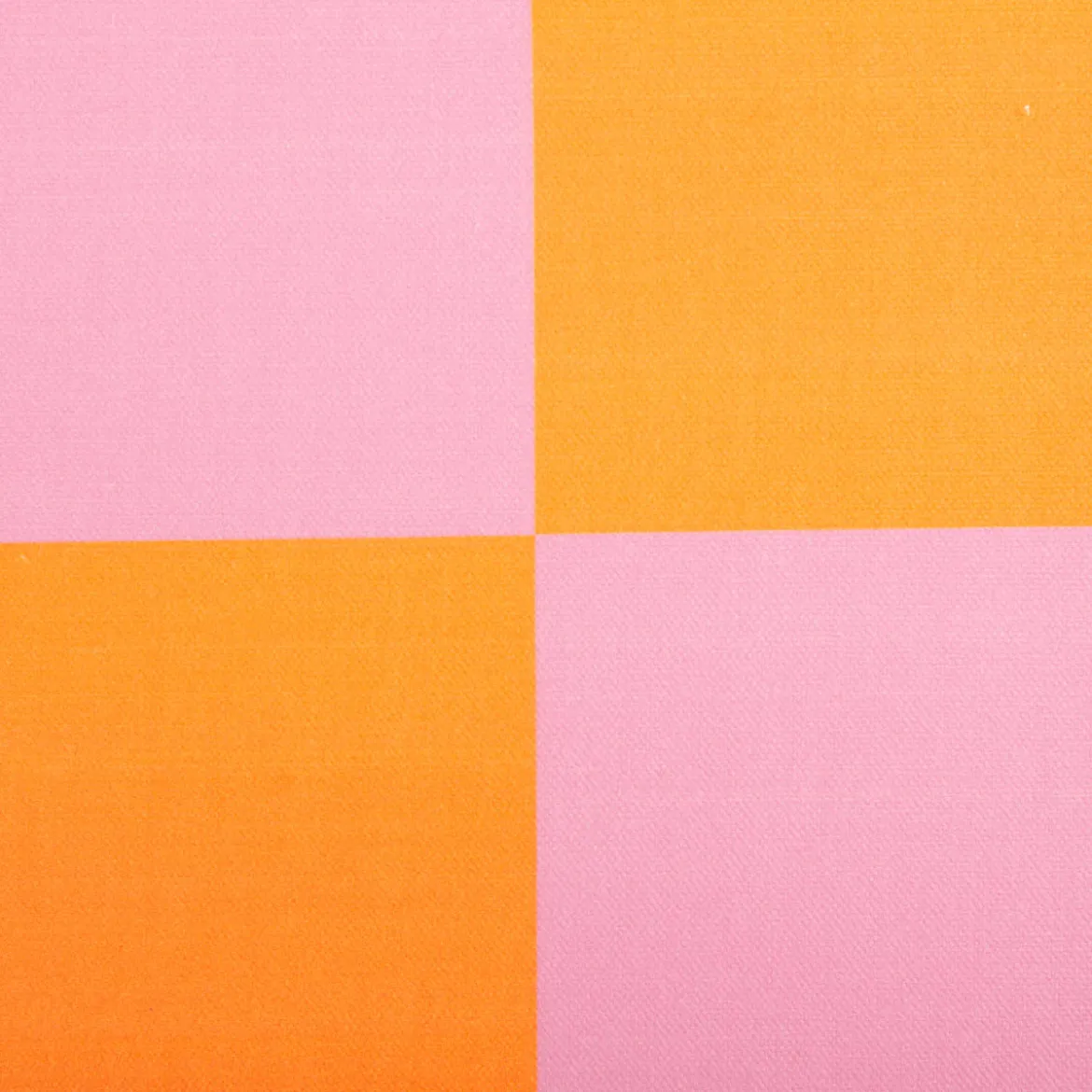 Baumwollstoff Dekostoff Halbpanama Digitaldruck Karo 10x10cm pink orange 1,40m Breite