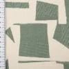 Baumwollstoff Dekostoff Jacquard Korgen natur mint 140cm Breite