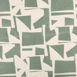 Baumwollstoff Dekostoff Jacquard Korgen natur mint 140cm Breite